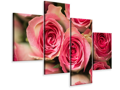 modern-4-piece-canvas-print-rose-love