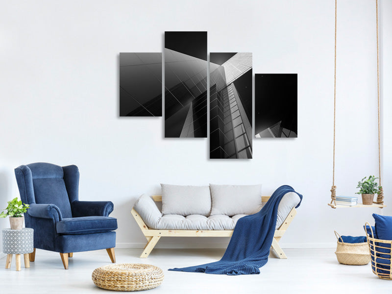 modern-4-piece-canvas-print-rotterblack