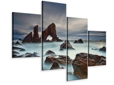 modern-4-piece-canvas-print-sea-arch-at-crohy-head