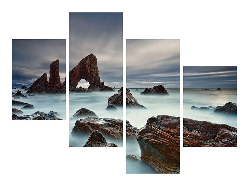 modern-4-piece-canvas-print-sea-arch-at-crohy-head