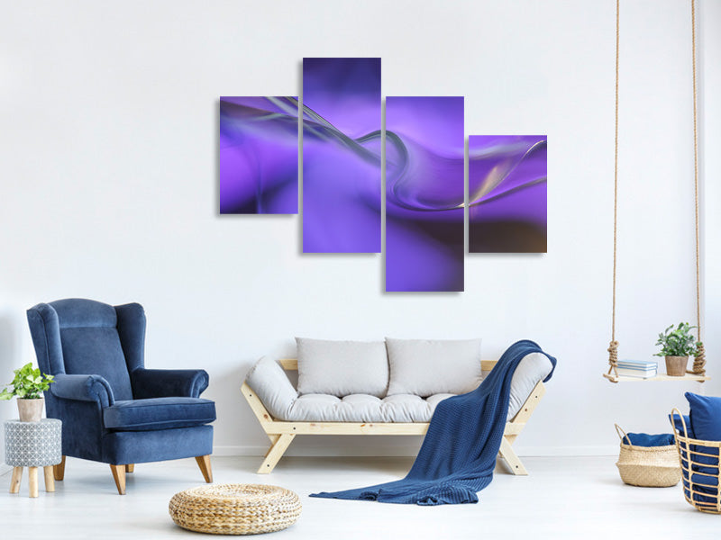 modern-4-piece-canvas-print-shapes-of-purple