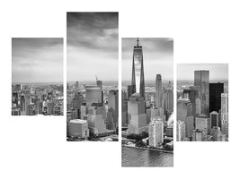 modern-4-piece-canvas-print-skyline-black-and-white-photography-new-york