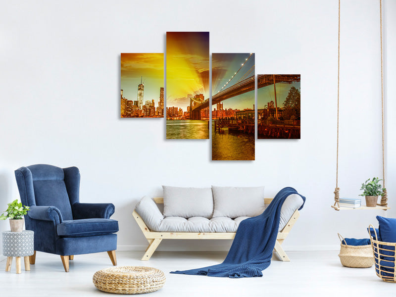 modern-4-piece-canvas-print-skyline-brooklyn-bridge-ny