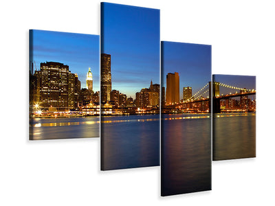 modern-4-piece-canvas-print-skyline-manhattan-in-sea-of-lights