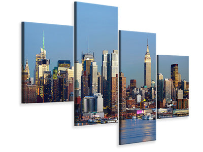 modern-4-piece-canvas-print-skyline-midtown-manhattan