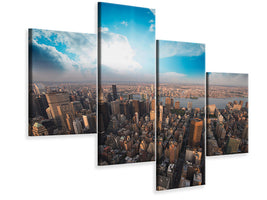 modern-4-piece-canvas-print-skyline-over-the-rooftops-of-manhattan