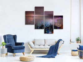 modern-4-piece-canvas-print-smog-in-hong-kong