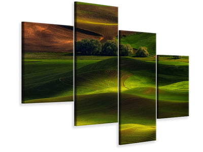 modern-4-piece-canvas-print-spring-in-the-palouse