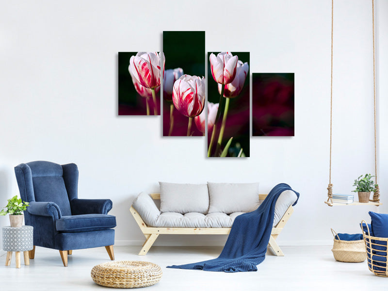 modern-4-piece-canvas-print-the-beauty-of-the-tulips