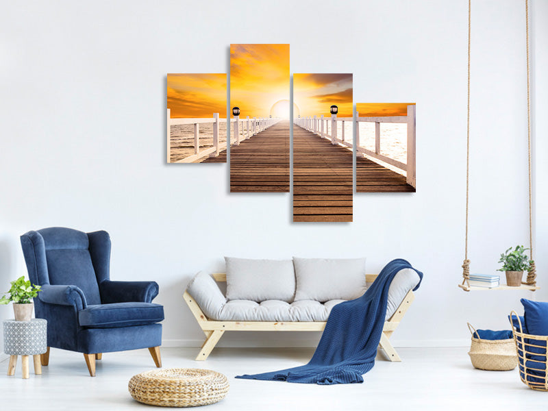 modern-4-piece-canvas-print-the-bridge-on-happiness