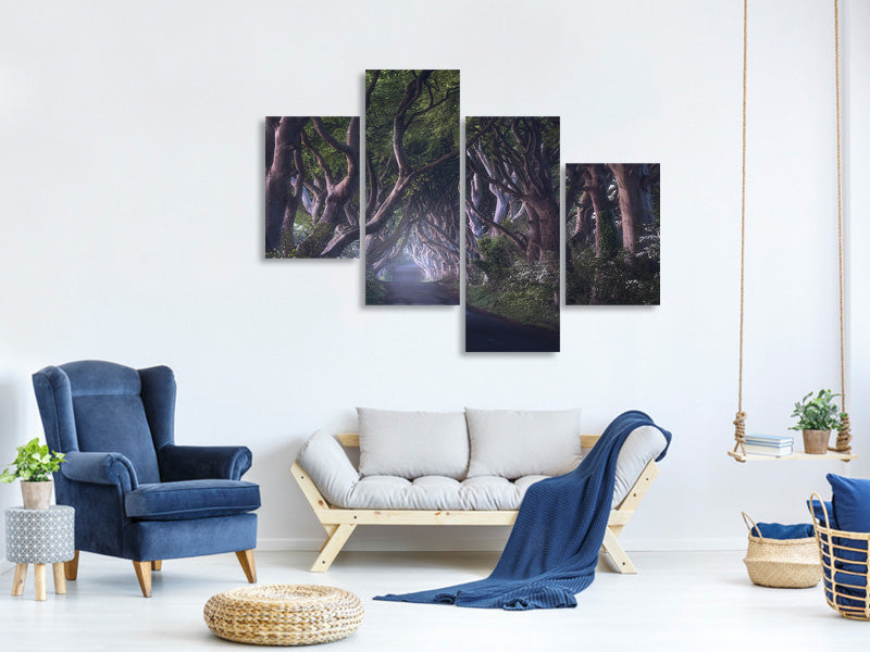 modern-4-piece-canvas-print-the-dark-hedges