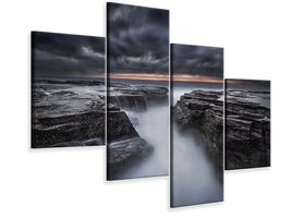 modern-4-piece-canvas-print-the-darkness-before-dawn