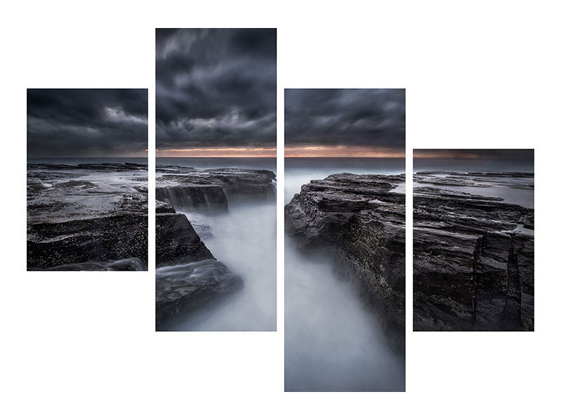 modern-4-piece-canvas-print-the-darkness-before-dawn