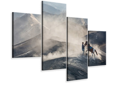 modern-4-piece-canvas-print-the-horseman