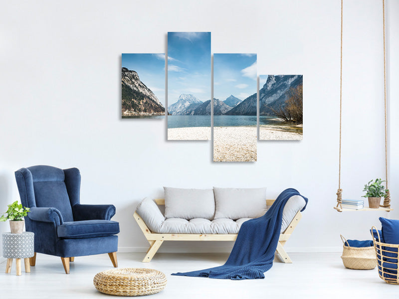 modern-4-piece-canvas-print-the-idyllic-mountain-lake