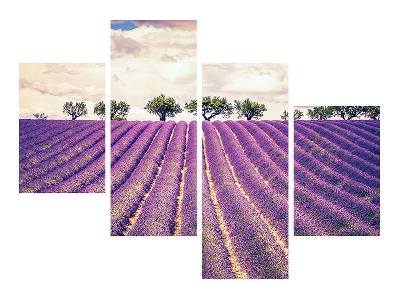 modern-4-piece-canvas-print-the-lavender-field-ii