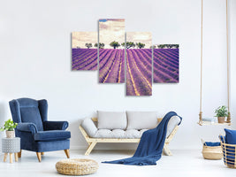 modern-4-piece-canvas-print-the-lavender-field-ii