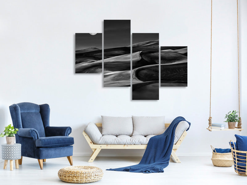 modern-4-piece-canvas-print-the-night-walked-down-the-sky