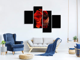 modern-4-piece-canvas-print-the-red