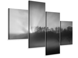 modern-4-piece-canvas-print-the-sun-in-the-fog
