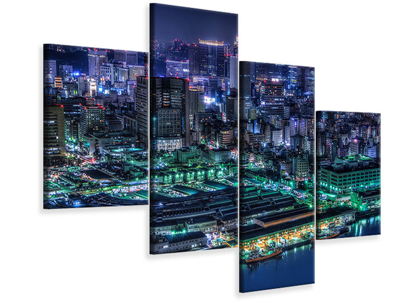 modern-4-piece-canvas-print-tokyo