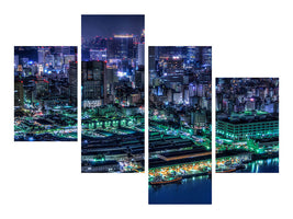 modern-4-piece-canvas-print-tokyo