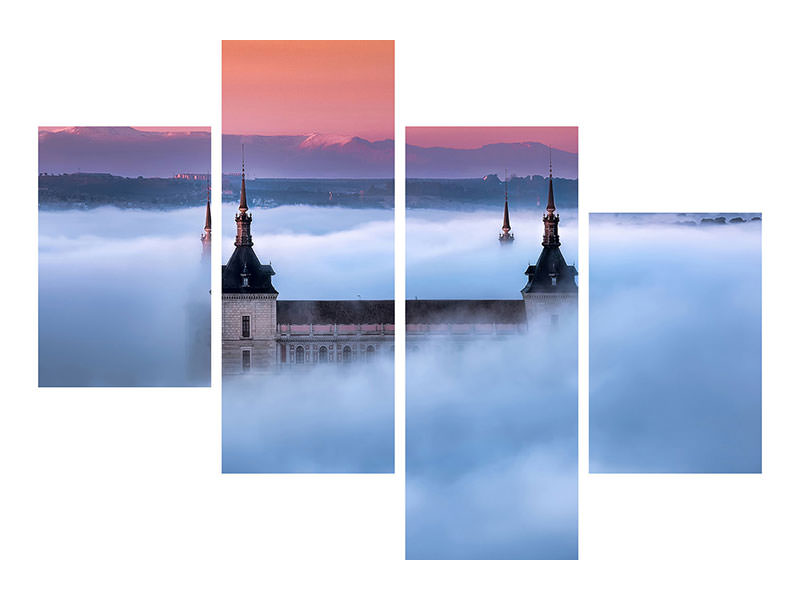 modern-4-piece-canvas-print-toledo-city-foggy-sunset