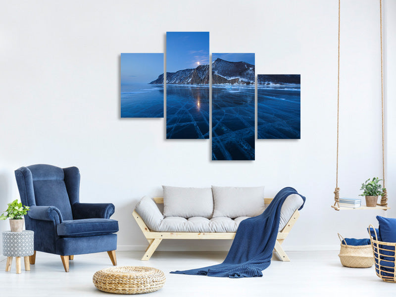 modern-4-piece-canvas-print-uzury-tracery