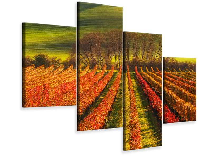 modern-4-piece-canvas-print-vine-growing