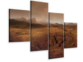 modern-4-piece-canvas-print-volcanic-landscape-in-the-morning-fog