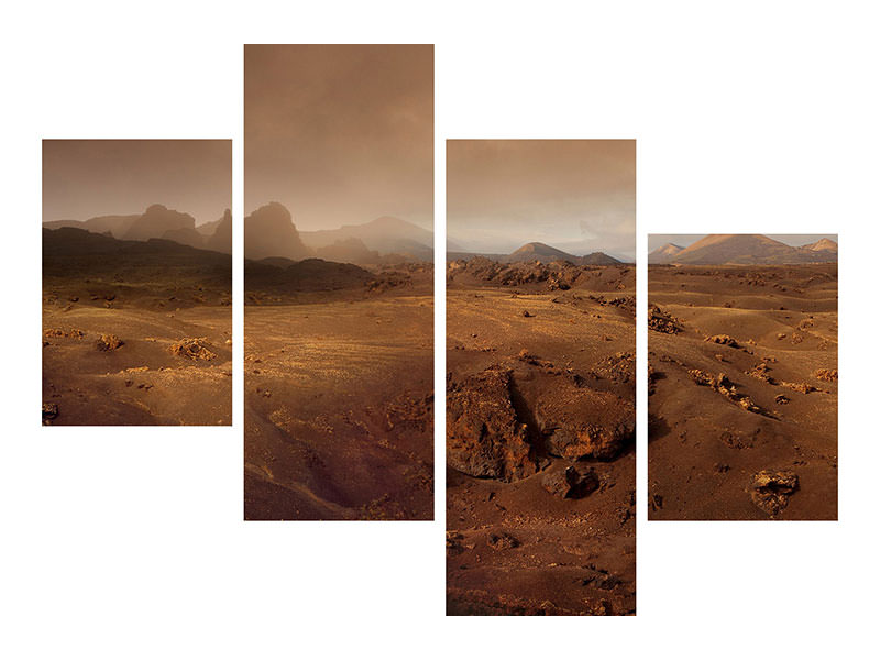 modern-4-piece-canvas-print-volcanic-landscape-in-the-morning-fog