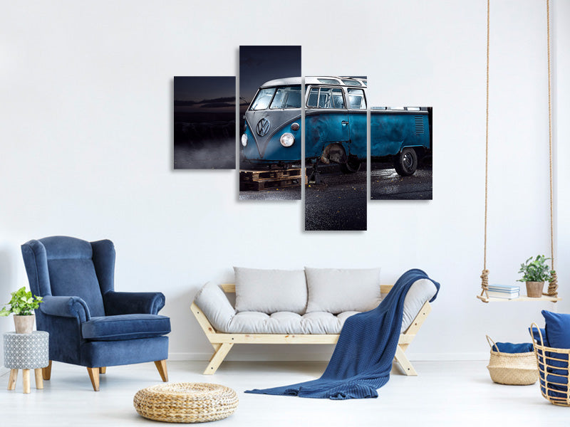 modern-4-piece-canvas-print-vw-kleinbus