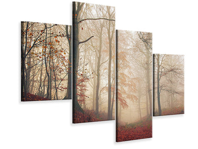 modern-4-piece-canvas-print-waiting-for-the-deer