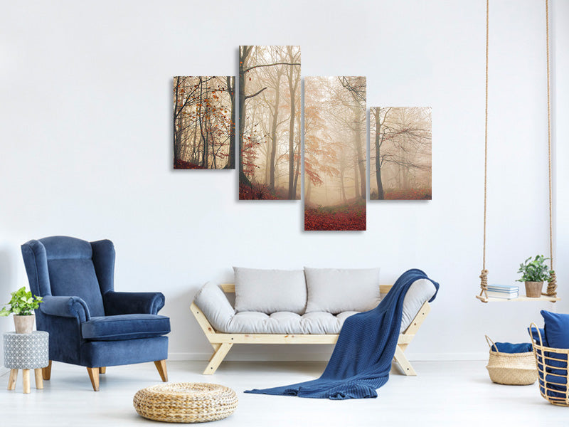 modern-4-piece-canvas-print-waiting-for-the-deer