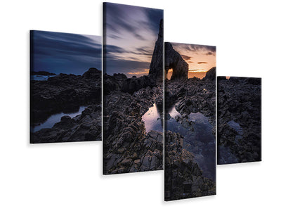 modern-4-piece-canvas-print-waiting-the-sun