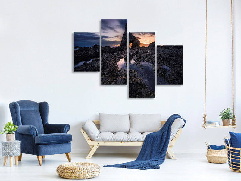 modern-4-piece-canvas-print-waiting-the-sun