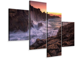 modern-4-piece-canvas-print-wall-by-the-sea