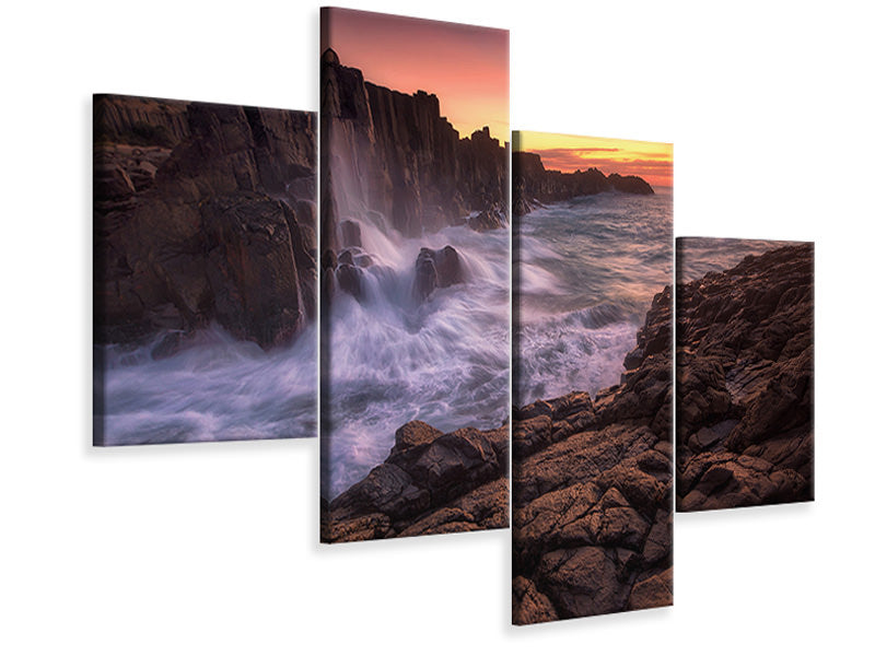 modern-4-piece-canvas-print-wall-by-the-sea