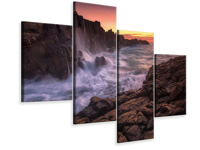 modern-4-piece-canvas-print-wall-by-the-sea