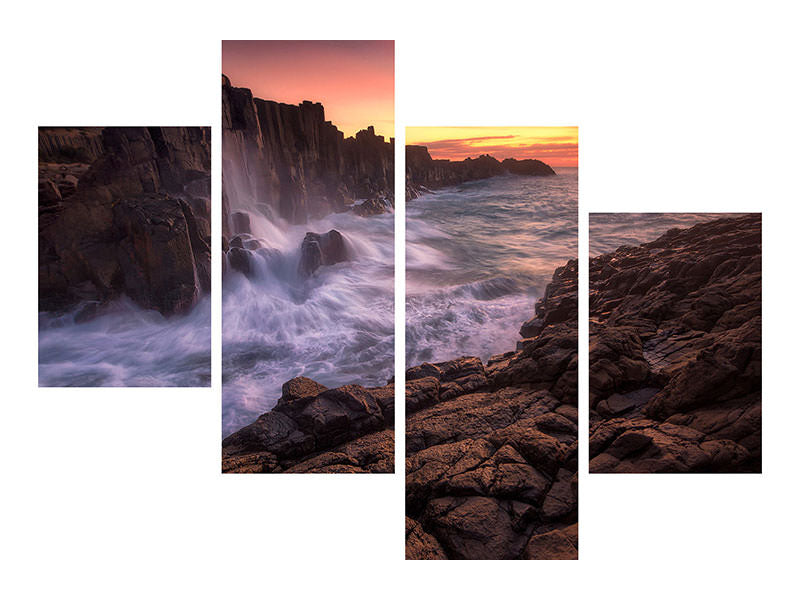 modern-4-piece-canvas-print-wall-by-the-sea