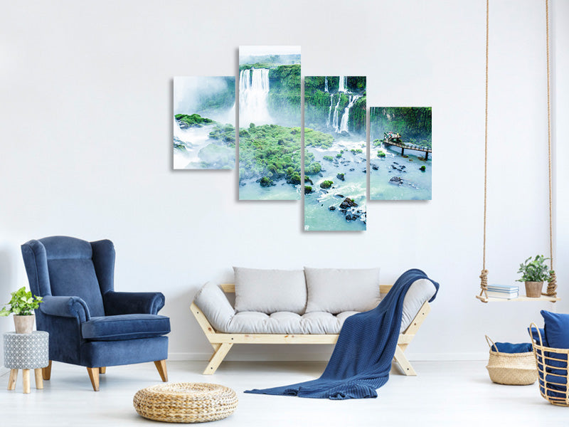 modern-4-piece-canvas-print-waterfalls