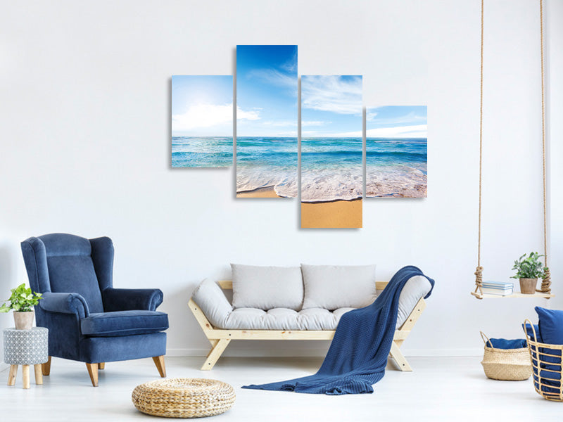 modern-4-piece-canvas-print-waves-in-the-sand