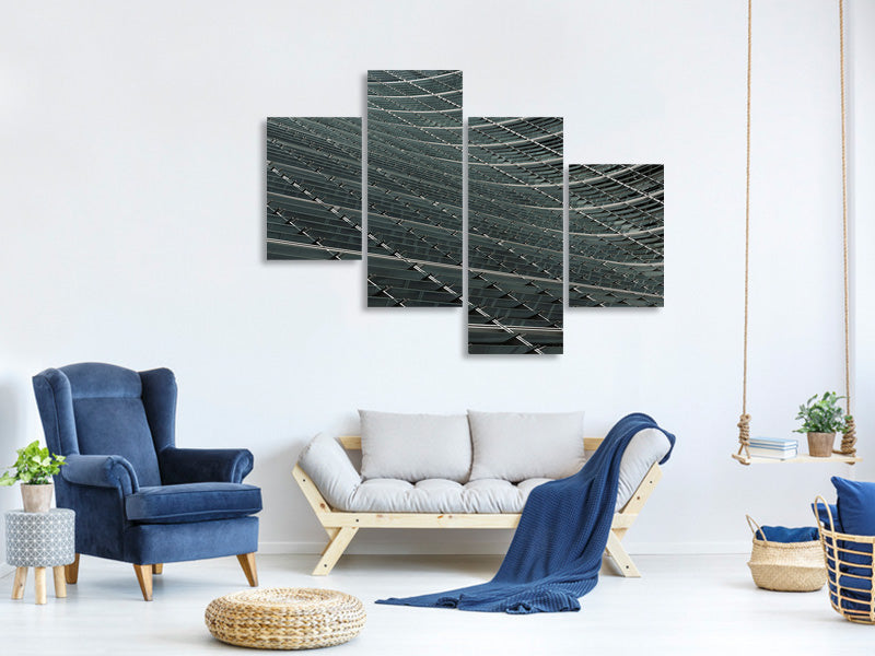 modern-4-piece-canvas-print-wavy-lines