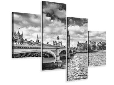 modern-4-piece-canvas-print-westminster-bridge