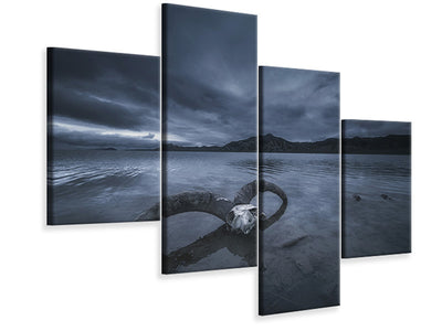 modern-4-piece-canvas-print-white-bone-beach