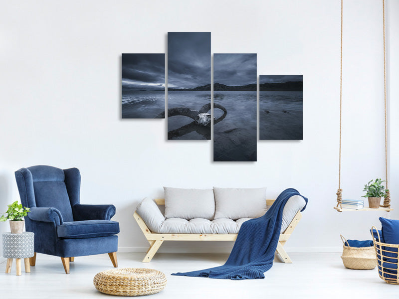 modern-4-piece-canvas-print-white-bone-beach