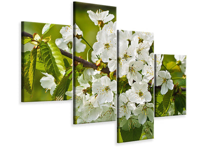 modern-4-piece-canvas-print-white-flowers-in-xl