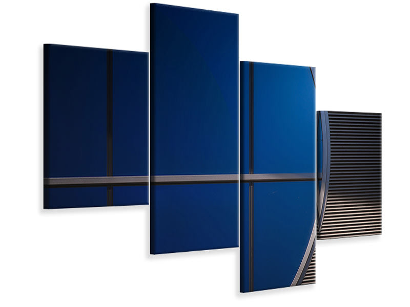 modern-4-piece-canvas-print-window-in-blue