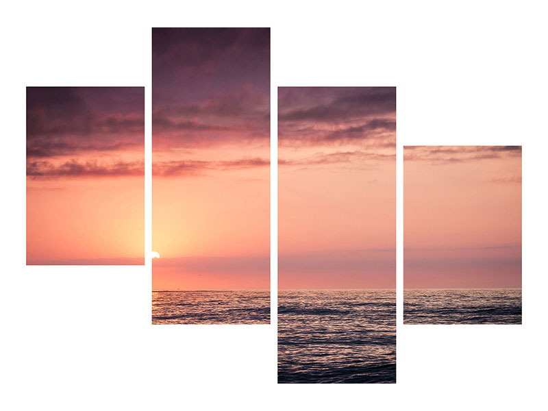 modern-4-piece-canvas-print-wonderful-sunset-on-the-horizon