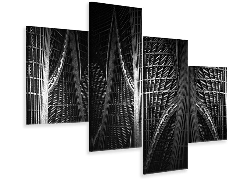 modern-4-piece-canvas-print-wood-work